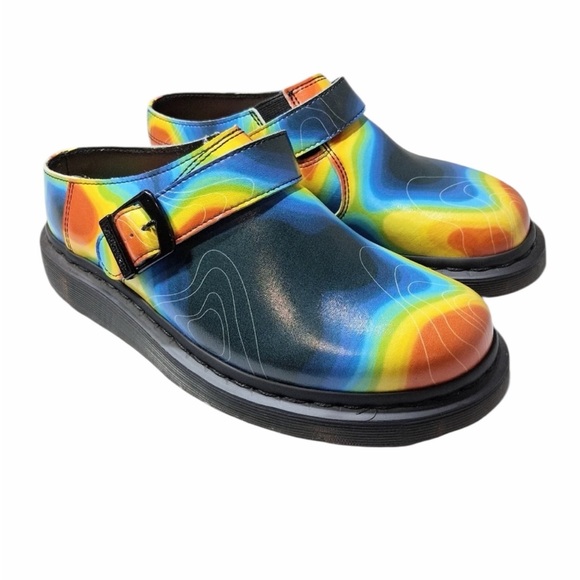 Dr. Martens Isham Genix Nappa Thermal Map Leather Mule - Women's 8 New - Picture 8 of 16